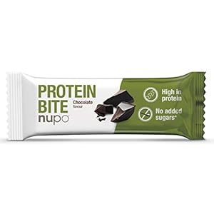NUPO Protein Bite – Schokolade I Fitness Proteinriegel mit niedrigem Zuckergehalt I 24 x 40g I High Protein (29%) & Low Carb (134 kcal)
