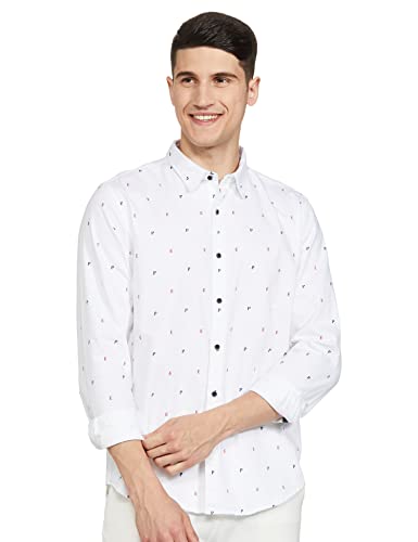 Image of Pepe Jeans Men's Storm Printed Cavalry Twill Regular Fit Shirt
