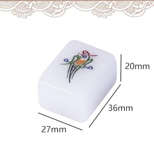 Juego de Mahjong Riichi Chino con 144 fichas acrílicas miniatura 2