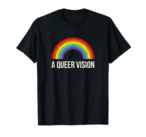 Una visión queer LGBTQ Orgullo no binario Género Neutral Camiseta