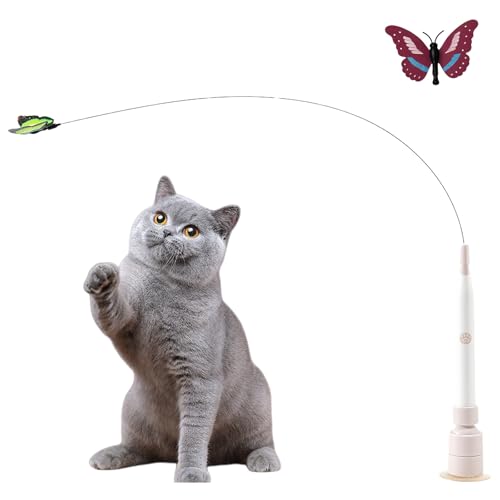 Flederi Elektrisches Schmetterlings - spielzeug Für Aktive Katzen Non, Aktives Spielen, Glückliche Katze, Intelligente Stimulation, Interaktives...