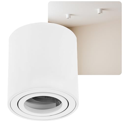 Sweet Led Aufbaurahmen Weiß GU10 Aufbauspots Rund Deckenspots aus...