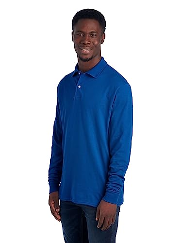 image for Jerzees Men's SpotShield Stain-Resistant Polo Shirt, Small, Royal, Roy