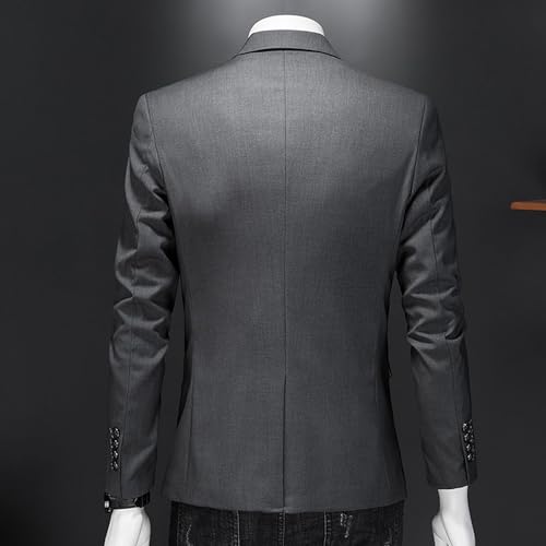 Men's Peak Lapel Blazer Casual Slim Fit Daily Business Party Jackets One Button Tuxedo Jacket Dinner Coat4