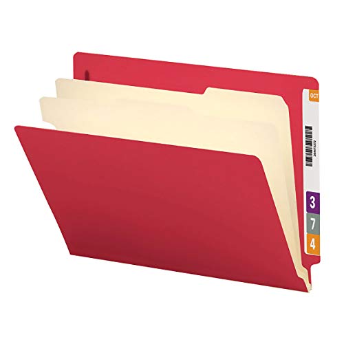 Smead End Tab Classification File Folder, 2 Dividers, 2