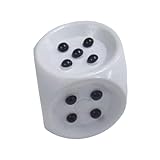 harayaa Dados táctiles Dados en braille con puntos negros en relieve, juego de mesa, para jugadores ciegos o videntes