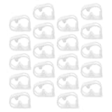 OUNONA 20 Stück Einstellbare Kunststoff Rohrschellen für 5 8mm Schlauch Präzise Durchflussregelung Weiße Schlauchklemmen für Labor Weinbrauerei und Gartenbewässerung