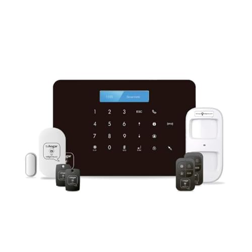 Kit de Alarmas para Casa SIN CUOTAS - Alarma Domótica THI-1 (WiFi + GSM) conectada a Internet + Línea Móvil - Seguridad para tu Casa o Negocio - SIN cuotas y SIN Límites - CONTROL TOTAL desde el Móvil