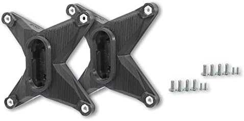 3IDEE VESA Adapter Bundle compatible with MSI Optix (G241, G241VC, MAG341CQ, G27C, G27C4, G27CQ4, G27C2, AG32C, AG32CQ) - screw set included - 75x75mm (Black) - pack of 2