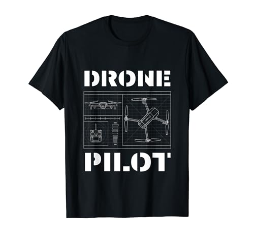 Piloto de drones - Fly Drone, Hombre, Drone Lovers Camiseta