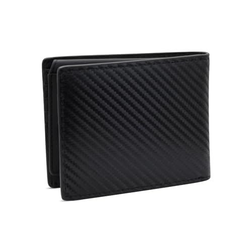 Mens Wallets, PU Leather Card Holder Wallet Rfid Card Holder for Men, Bifold Minimalist Card Wallet with Multiple Card Slots for Business, Dating, Working, Shopping (black)