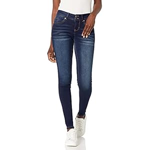 WallFlower Women's Ultra Skinny Mid-Rise Insta Soft Juniors Jeans (Standard and Plus), Lake Pure, 11