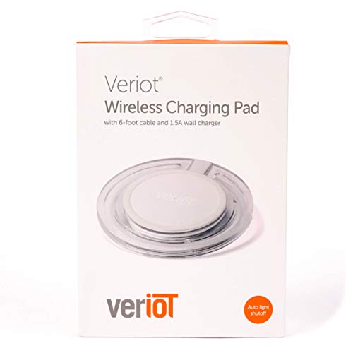 Veriot Wireless Charging Pad for iPhones (XS Max, XS, XR, X, 8, 8 Plus) and Samsung Phones (S10 Plus, S10, S10e, Note 9, S9, S9+, Note 8, S8, S8+, S7, S7 Edge)