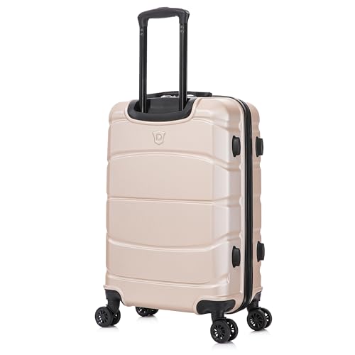 Image of DUKAP SENSE 24-Inch Medium Hardside Spinner Luggage Durable Champagne