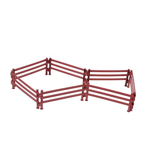 VICASKY 20 piezas juguetes para cercas para jardín y proyectos de manualidades paneles de valla de granja marrón decoración para terrarios e ideas de manualidades sin animales