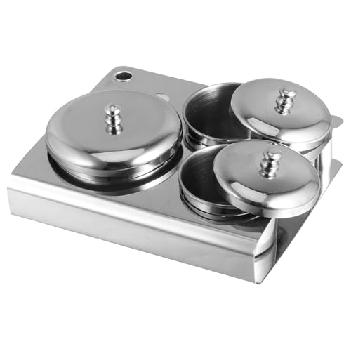 3 tazas de acrílico para líquido de uñas con tapas miniatura 1
