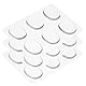 QUARKZMAN 18 Stück Trommeldämpfer Gel Pads Silikon Stummschalter Pads Trommel-Dämpfer Moon Gels Transparent 30x25x3mm für Trommeln Becken Klangkontrolle