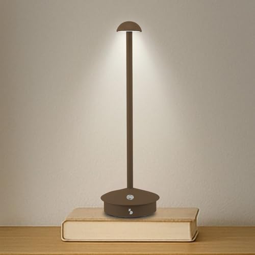 BEPER P207ILI155 Lampada da Tavolo Ricaricabile senza fili, 3 Tonalità di colore, Intensità Regolabile, USB Type-C Inclusa, Portatile per Scrivania, Comodino o Tavolo