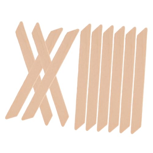 Baluue Eyebrow Body Hair Removal 10pcs Wooden Sticks Spatula for Smooth Application