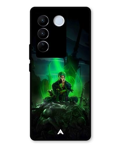 Image of Premium Anime 1 Case for Vivo v27e (Glossy Finish) Soft-Touch Metal TPU Back Cover, Shockproof, Designer, Aesthetic Mobile Phone Case
