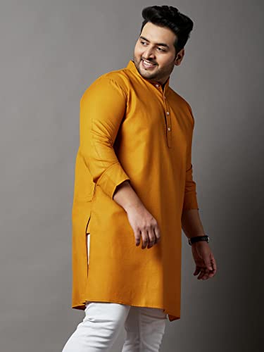 Image of Bigbanana Plus Size Men Regular Fit Kurta