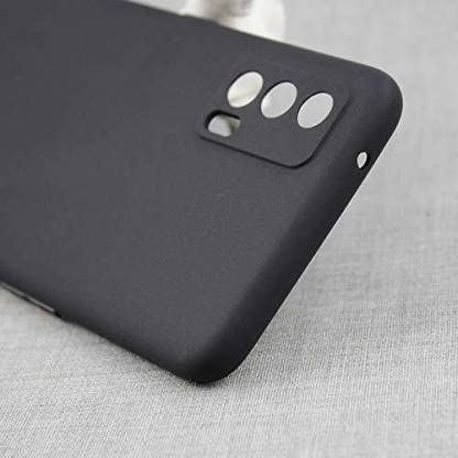 Image of Mobile Back Cover Case for IQOO Z5 (Silicone Case|CameraProtection|Black SC1510)