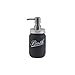 Produktbild axentia 128396 Seifenspender Retro anthrazit, leicht nachfüllbarer Flüssigseifen-Spender aus Glas mit satinierter,Dosierpumpe, Seifenbehälter mit mit ca. 450 ml Fassungsvermögen