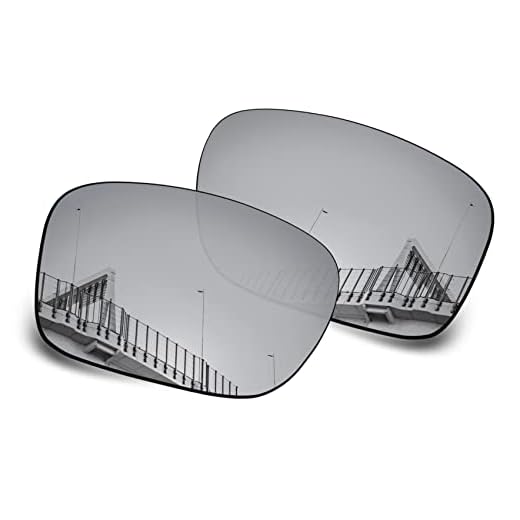 Well-aimed Lentes de reposição compatíveis com Oakley Portal | Óculos de sol Portal X - Irídio prateado polarizado