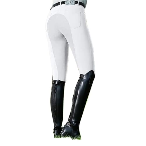 Pantalon de cyclisme solide et équitation à taille haute mode