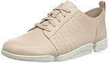 Material exterior: piel Clarks Triamelia Edge Zapatillas Mujer, Beige (Blush Leather Blush Leather), 39 EU