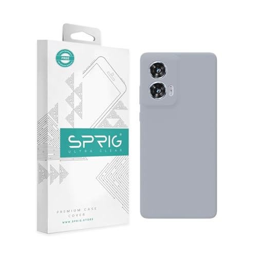 Image of SPRIG Compatible with Moto G96 Premium SilkTone Back Cover Drop Tested Shock Proof Mobile Case for Men, Women, Boys and Girls with Camera Protection (Blue Grey)