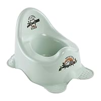 keeeper adam Baby Potty Lazy Lui, from Approx. 18 Months to Approx. 3 Years, Anti-Slip Function, Design: Lazy Lui, Green (Soft Green)