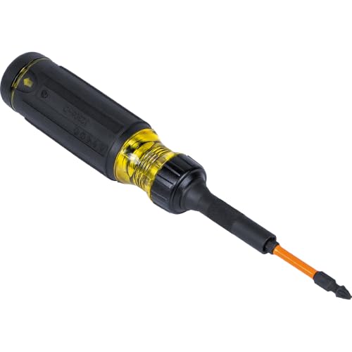 Klein Tools 32315HD 15-In-1 Multi-Bit Ratcheting Screwdriver, Impact-Rated, 7 Double-Ended Proflex Torsion Zone Tips, 1/4-Inch Nut Driver thumb #10