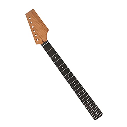 Manche de guitare électrique en érable brut à points incrustés 22 frettes