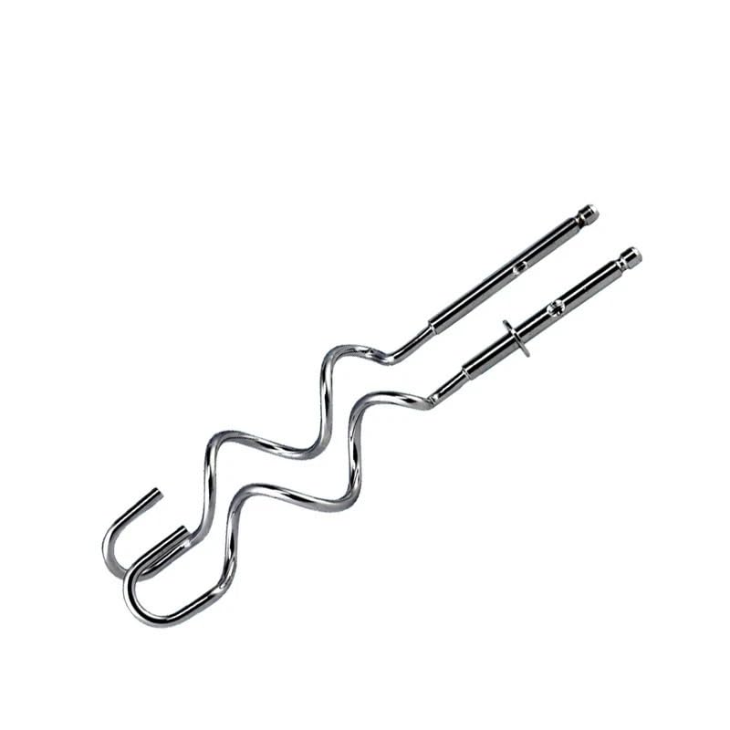 CHDONGSE Economical Electric Hand Mixer 7-Speed Handheld Egg Whisk Kitchen Egg Sticks Dough Hooks 111111 Silver JBJPJ-03