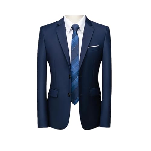 Men's Slim Fit V-Neck Single Breasted Long Sleeve Jacket Green Color Business Office Wedding Party