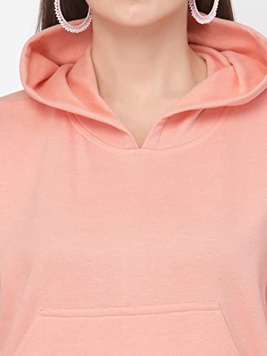 Image of UZARUS Women's Cotton Fleece Stylish Sweatshirt Hoodie