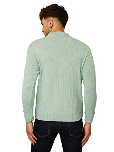 Image of Kvetoo Men High Neck Full Sleeve Winter Woolen Sweater