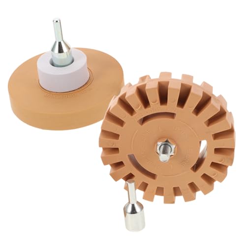 HAPINARY Car Sticker Wheel 2pcs Decal Adhesive Eraser Wheel Pneumatic Design for Removal