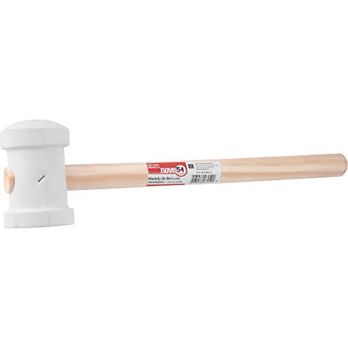 Martelo De Borracha, 60 Mm, Para Azulejista, Branco, Nove54 Nove 54