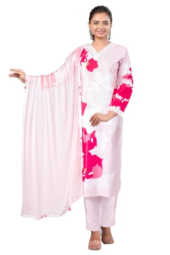 Chandrakala Printed Kurta Pant Set for Women With Dupatta (K242-P)