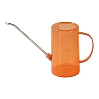 1.5L Watering Can - Outdoor & Indoor Watering Can with Detachable Sprinkler Rose Head, Long Spout Water Can for Houseplants & Garden Plants - Strong Plastic Watering Can With Rose Orange