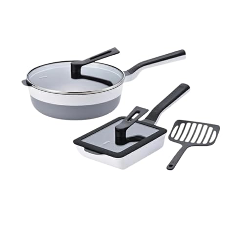 レミパンプラス & エッグ & 蓋 & ターナー (ホワイト) RHF-942 [ remy レミパン レミパンエッグ フライパン ターナー セット 蓋つき ガス IH対応 平野レミ キッチン用品]