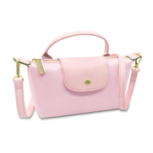 Long Keeper Mini Crossbody Bag for Women Small Nylon Tote Bag Colorblock Shoulder Handbag Top Handle Purse Phone Clutch Bag