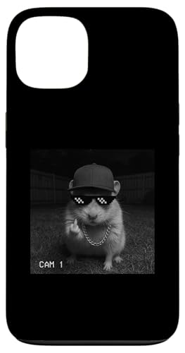 Funny Hamster Flipping Off Middle Finger On Security Camera X}zP[X iPhone 13 p