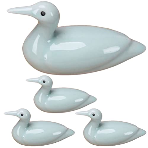 BESTonZON 4pièces Repose- Céramique Canard Support De Couverts Pour Cuisine Décoration Et Pratique Pour Cuillères Et Fourchettes