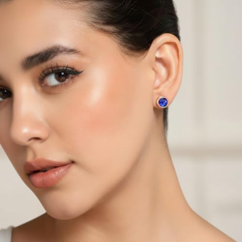 Image of Nilu's Collection Daily Use, Light Weight Cubic Zircon Stud Earrings| Perfect for baby girls, office goers