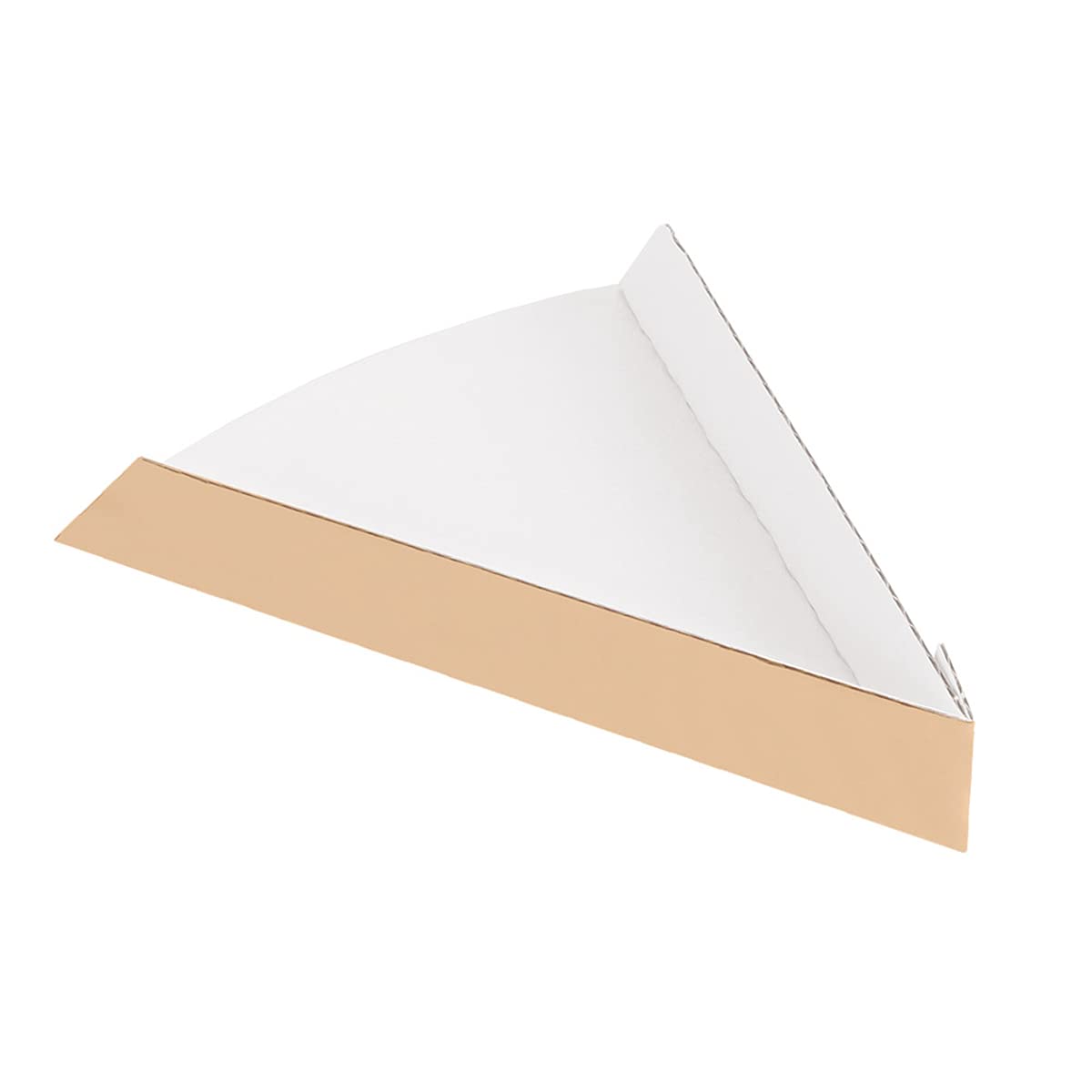 García de Pou - 200 unidades Palas Pizza Triangulares 'Thepack' 220 G/M2 21X16,5X3,5 Cm Natural Cartón Ondulado Nano-Micro