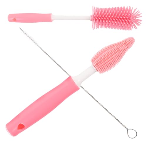 Garneck Juego De 3 Cepillos para Biberones Eficiente Y Multiusos para Limpiar Biberones Y Pajitas.