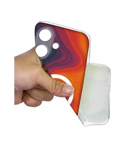 Image of Back Cover for Tecno Spark Go 2 4G Galaxy Magma Ring Magnetic Ring Design (Not Magnetic Compatible) | UV Printed Soft TPU Shockproof Back Case for Tecno Spark Go 2 4G